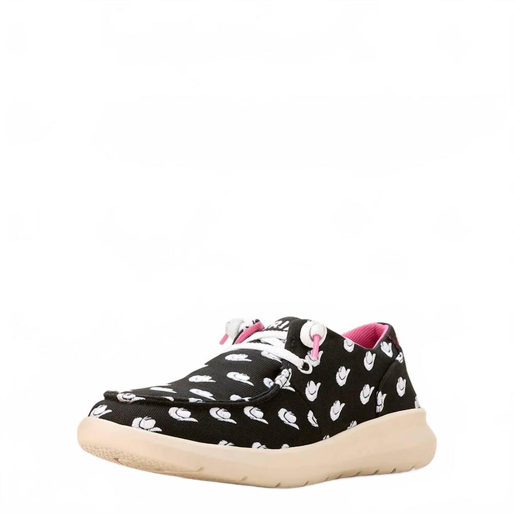 NEW ARIAT women's hilo doodle sneaker in midnight cowboy hat